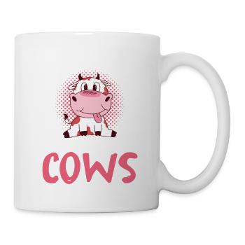 Only one girl loves cows - Mug - white - Right