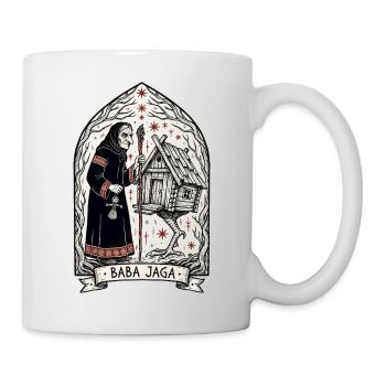 Baba Yaga Dunkle Slawische Hexenkunst - Tasse - Weiß - Rechts