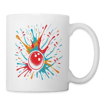 Bowling Strike – Boule et Quilles Design Sport - Tasse - Weiß - Rechts