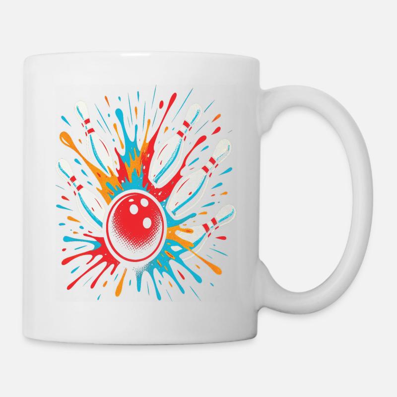 Bowling Strike - Boule et Quilles Design Sport - Mug blanc - blanc