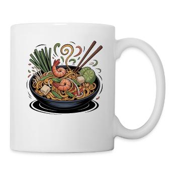 Spring ramen with shrimp and lime - Mug - white - Right