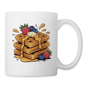 Fruity waffle art - Mug - white - Right