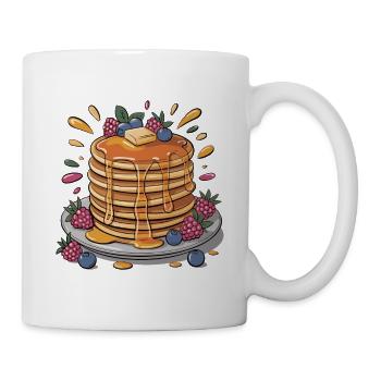 Syrup pancakes with berries - Mug - white - Right