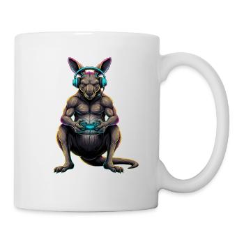Jeux de kangourou Jeux vidéo d’animaux Kangourou drôle - Mug blanc - blanc - Droite