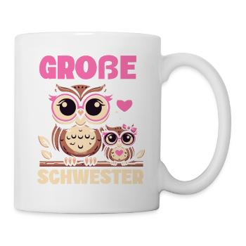 Big sister Owls Older baby Siblings - Mug - white - Right