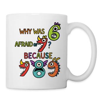 Jour du numéro 2026 Pourquoi Six avait-il peur de Seven - Mug blanc - blanc - Droite