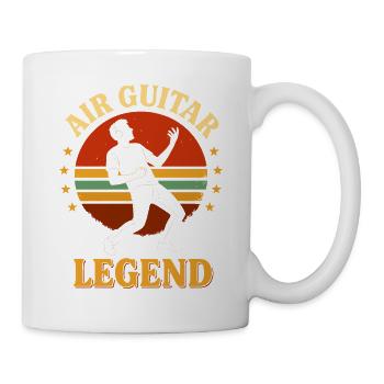 Air Guitar Legend Retro Sunset - Mug - white - Right