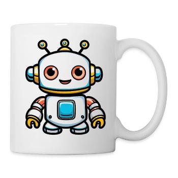 Little Robohero Cartoon - Mug - white - Right