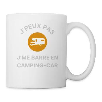 Ich kann nicht, ich lasse es in einem Campervan-Humorcamp - Tasse - Weiß - Rechts