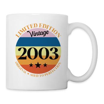 2003 Anniversaire Vintage Cadeau d'Anniversaire - Mug blanc - blanc - Droite