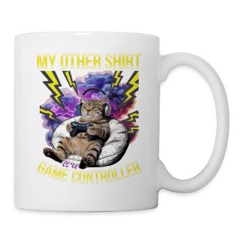 Funny Gaming Gamer Cat - Mug - white - Right