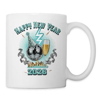 Fête feux d’artifice de célébration du Bon Nouvel An 2026 - Mug blanc - blanc - Droite