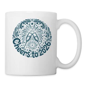 Santé à la fête des feux d’artifice 2026 - Mug blanc - blanc - Droite