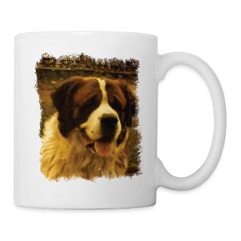 Bernadiner Vintage - Tasse - Weiß - Rechts