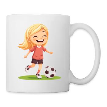 Smiling soccer player - Mug - white - Right