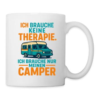 slogan camping Camping, j’ai besoin de mon camping-car - Mug blanc - blanc - Droite