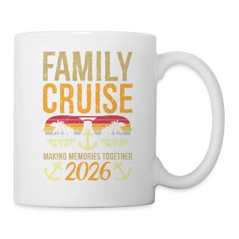 Family Cruise 2026 Making Memories Together  - Tasse - Weiß - Rechts