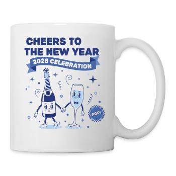 Cheers To The New Year 2026 Celebration - Mug - white - Right