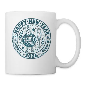 Happy New Year 2026 Celebration Design - Mug - white - Right