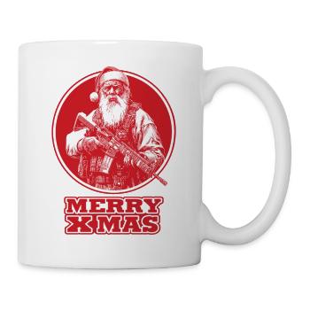 Santa Merry X-Mas AR15 Rifle IPSC Shooter - Tasse - Weiß - Rechts