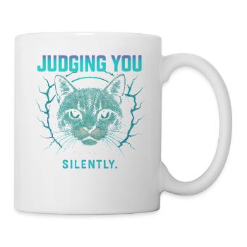 Humour félin, idée cadeau chat, animaux de compagnie drôles - Mug blanc - blanc - Droite