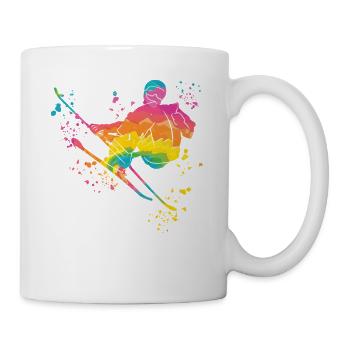 Ski alpin Sports d’hiver Ski nordique - Mug blanc - blanc - Droite