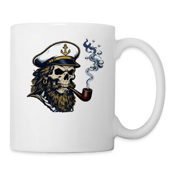 St Pauli Hamburg Paulianer Totenkopf Hafen Capitaine - Mug blanc - blanc - Droite