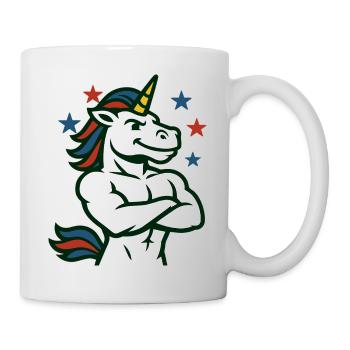 Confident Unicorn Illustration - Mug - white - Right