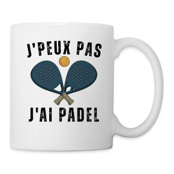 Ich kann kein Padel haben - Tasse - Weiß - Rechts