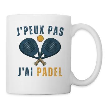 I can't I have padel - Mug - white - Right