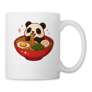 Panda aux nouilles, ramen, kawaii panda - Mug blanc - blanc - Droite