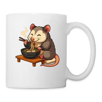 Opossum with noodles ramen kawaii opossum - Mug - white - Right
