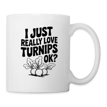 J’adore vraiment les navets, d’accord ? - Mug blanc - blanc - Droite