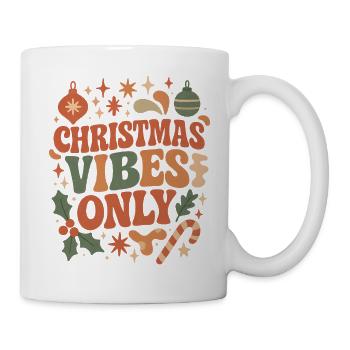 Christmas Vibes Only Retro - Mug - white - Right