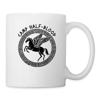 Camp Halbblut Fliegendes Pferd Camping Halbblut - Tasse - Weiß - Rechts