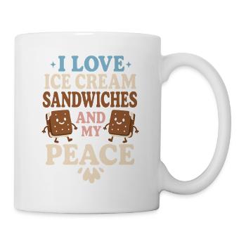 Eis-sandwich-liebhaber Sommerdessert - Mug - white - Right
