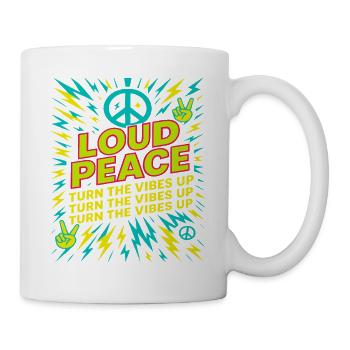 T-shirt Peace Sign, ambiance Festival - Mug blanc - blanc - Droite