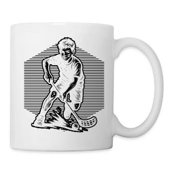 Floorball motif that works immediately - Mug - white - Right
