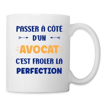 Missing a lawyer: perfection - Mug - white - Right