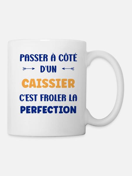 An der Kasse fast perfektioniert - Tasse - Weiß