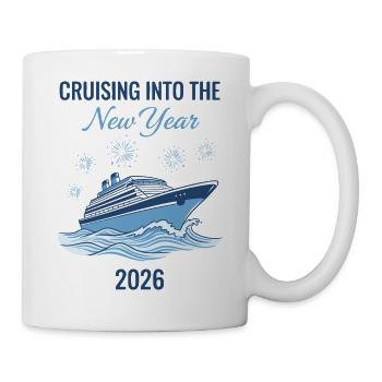 En route vers les feux d’artifice du Nouvel An 2026 - Mug blanc - blanc - Droite