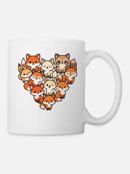 Fuchs - Tasse - Weiß