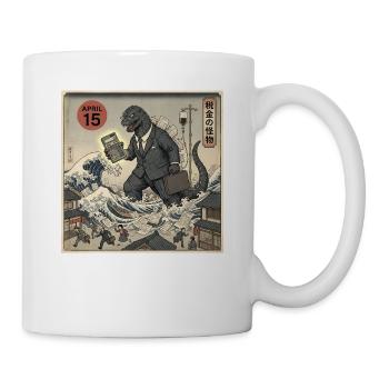 April 15 Tax Monster Suit - Mug - white - Right