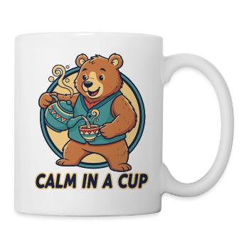 Calm in a Cup: Bear Tea Vibes - Mug - white - Right