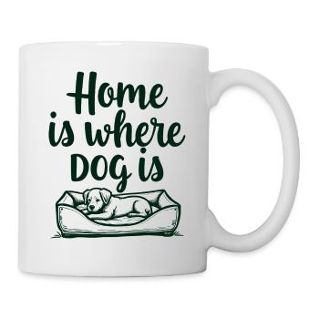 Le foyer, c’est là où le chien est l’amour du chien - Mug blanc - blanc - Droite