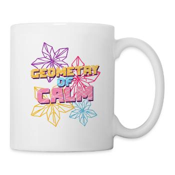 Géométrie origami du calme - Mug blanc - blanc - Droite