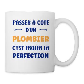 Klempner - Tasse - Weiß - Rechts