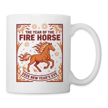 2026 New Year's Eve Fire Horse Celebration Year - Mug - white - Right