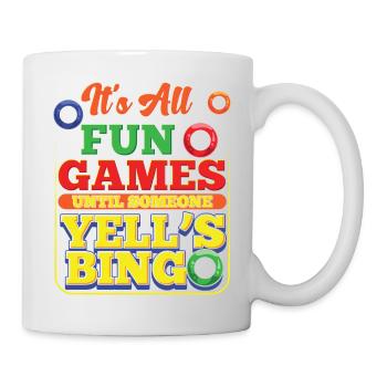 Joueur de bingo drôle, c’est du design amusant et de jeu - Mug blanc - blanc - Droite