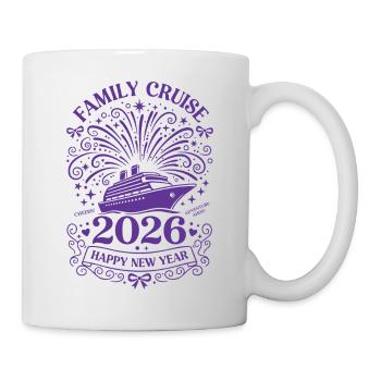 2026 Family Cruise Happy New Year Ahoy - Mug - white - Right